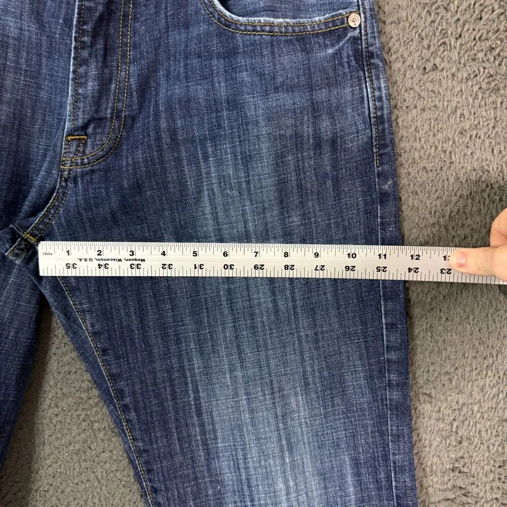 Lucky Brand Jeans Mens 32x32 Blue 221 Original Straight Fit Dark Wash Denim Pant